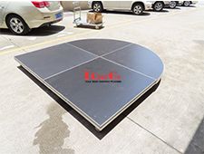 Mobile Rolling Drum Riser With Wheels By Aluminum Quick Stage