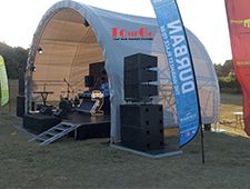 Aluminum Arched Roof Truss Systems With Stage For Outdoor Event