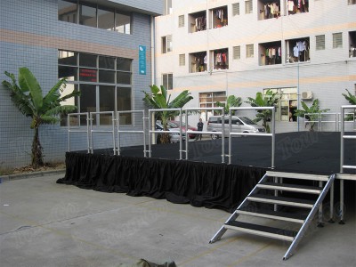 TourGo Portable Stage Systems with Quick Stage Deck for Stage Rental Indianapolis