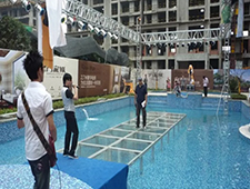 Acrylic Pool Stage Cover Dance Floor for Event Rentals