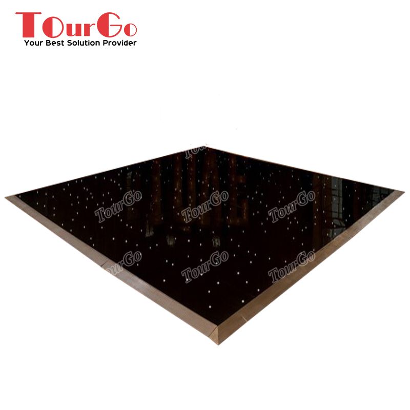 TourGo Full Color Twinkle Black Led Dance Floor 16*16FT