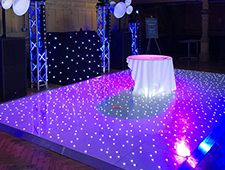 DJ Portable White Sparking Dance Floor For Party