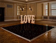 TourGo 20ft x 20ft Black Starlit LED Dance Floor