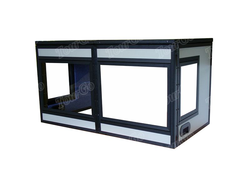 Tourgo portable lightweight table top interpreter booth translation cabin suitable two person