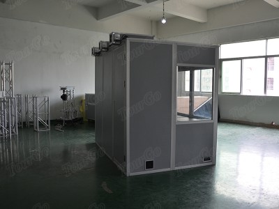 Tourgo wholesale wireless translation device system portable dark grey interpreter booth cabin