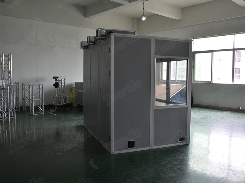 Tourgo wholesale wireless translation device system portable dark grey interpreter booth cabin