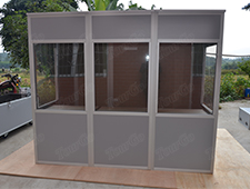 TourGo mobile lightweight three person interpreter translation booth with soundproof booths