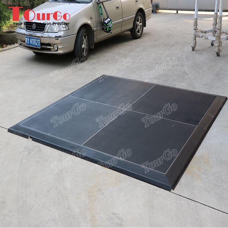 TourGO Car Showroom Flooring Cable Management Modular Floor Tiles for Exhibition and Retail Displays