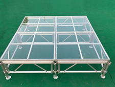 Aluminum Clear Acrylic Glass Stage For Wedding Decoration