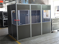 Introducing TourGo ISO 17651-2 Three Person Interpreter Translation Booth(TG-3LBOOTHS) for Simultaneous Conference