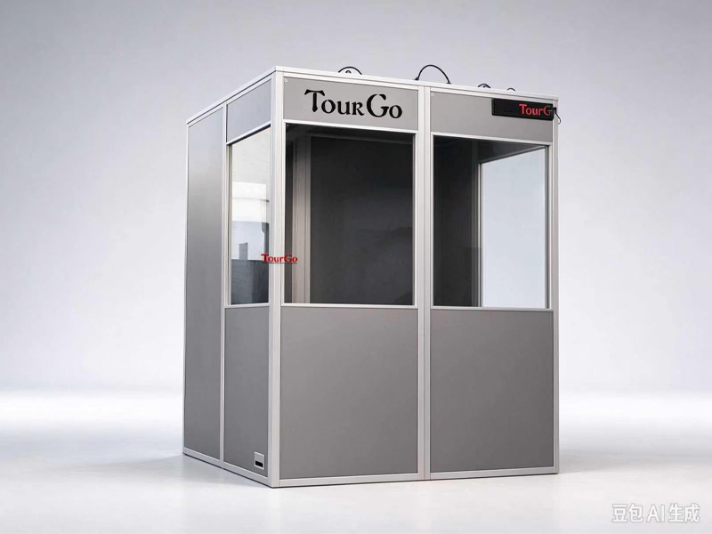 TourGo Conference Soundproof Whisper Simultaneous 2 Person ISO 17651-2:2024 Translation Equipment Interpretation Booth