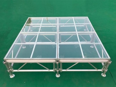 Aluminum Clear Acrylic Glass Stage For Wedding Decoration