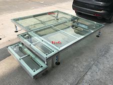 1x2m Transparent Plexiglass Stage Platform For Fashion Show