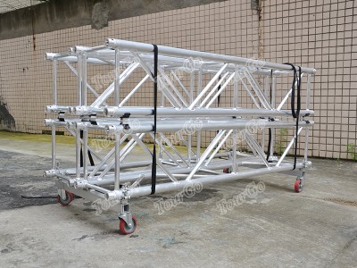 TourGo Aluminum Stage Lighting Truss Trolley for Truss Support and Transportation