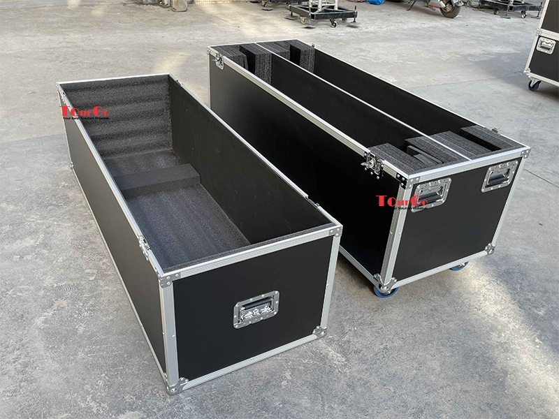 Adjustable Universal Stackable 50 inch 2 TV Plasma LCD LED Screen Display Flight Road Case