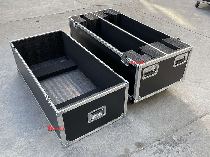 Custom Stackable 70 inch Dual Screen Plasma LCD LED TV Spider Flight Road Storage Portable Case