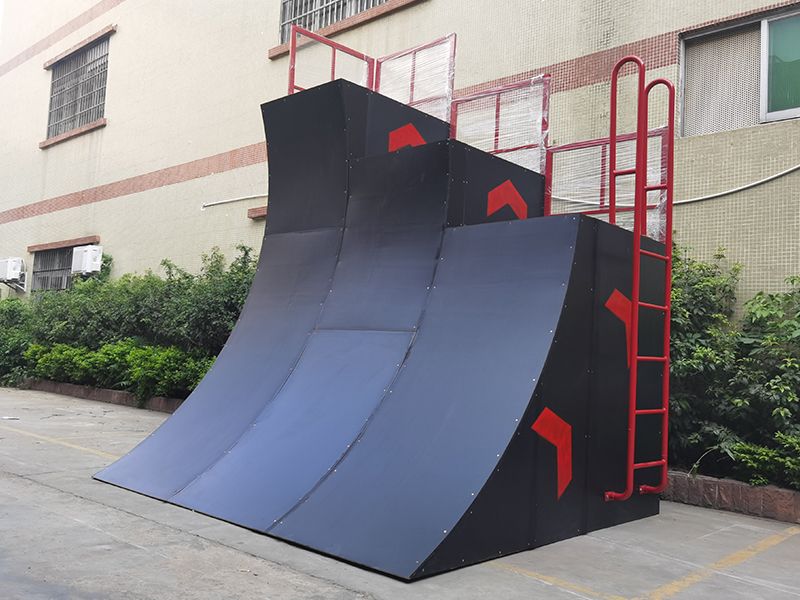 Indoor gym sport Adventure park 6 8 10 foot DIY american ninja warrior junior Challenge obstacle climbing warped wall
