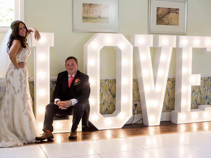 TourGo Giant LOVE Light up Sign in Large Light up Letters