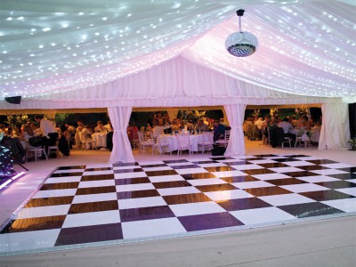 white-and-black-dance-floor