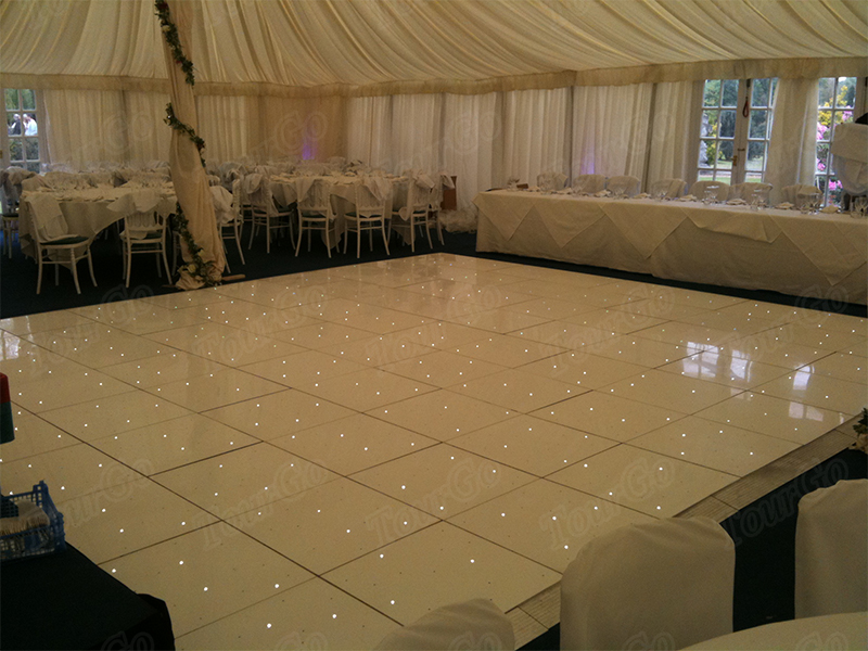 Wedding White starlight Dance floor with LOVE letter 12 x 12ft made in TourGo