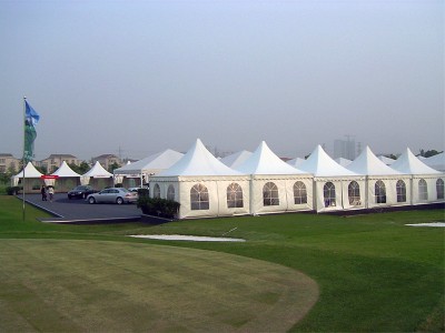 white pinnacle tent