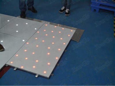 white rgb dance floor panel