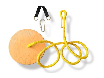 Wood Round Swing/ Outdoor Disc Tree Swing/Outdoors High Strength Load-Bearing Wooden disc Swing