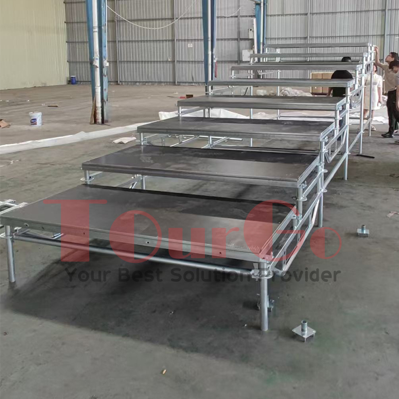 TUV CE Certified Portable Scaffolding Aluminum Stage Step Stair Layer Truss Stage for Outdoor Big Events