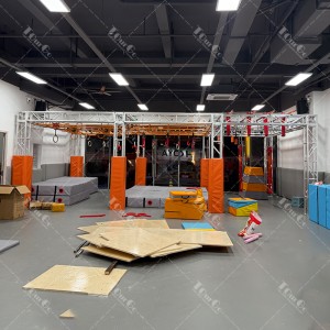 Factory Direct Sales Ninja Warrior Kids Playground Obstacle Course