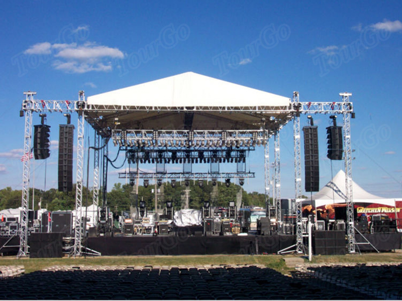 Tourgo Factory Price Outdoor Event Aluminum Stage Roof Truss Design