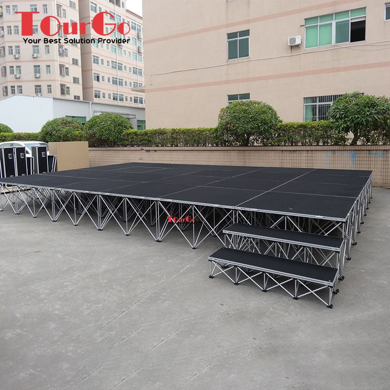 4x4ft School Portable Modular Folding Spider Smart Pop Up Stage for Sale