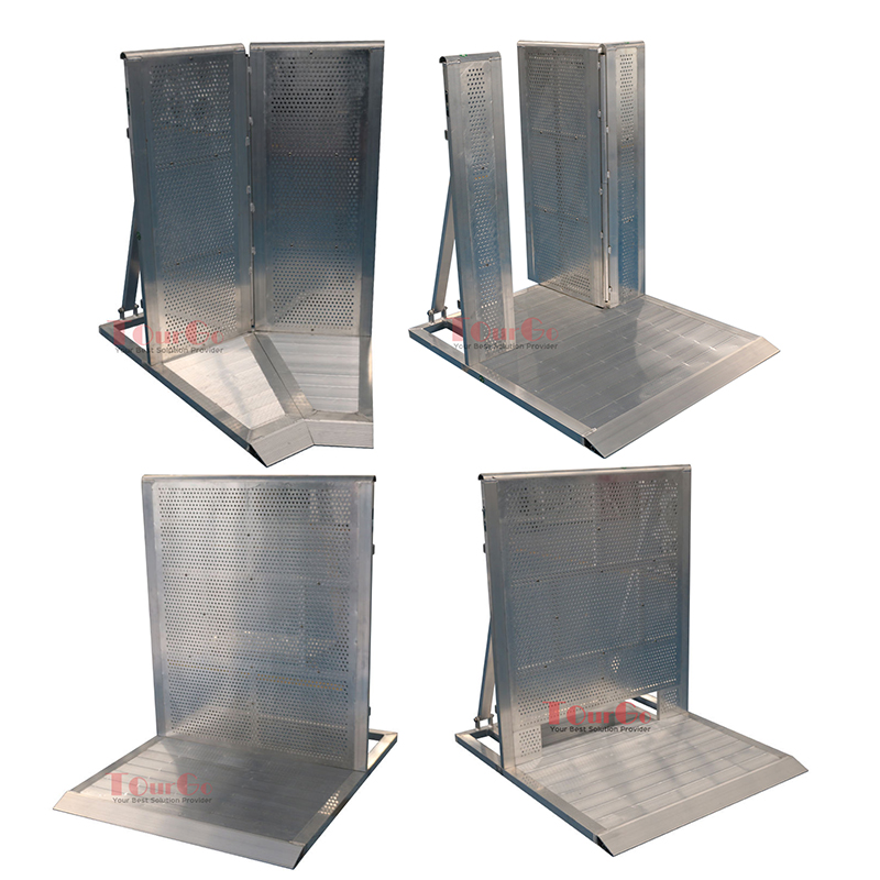High Quality Aluminum Mojo Barricade Safety Barricade Concert Security Crowd Control Stage Barrier for Sale