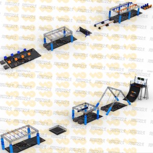 Modern Pentathlon/Adult 100m OCR Track Outdoor Ninja Warrior Parkour Obstacle Course