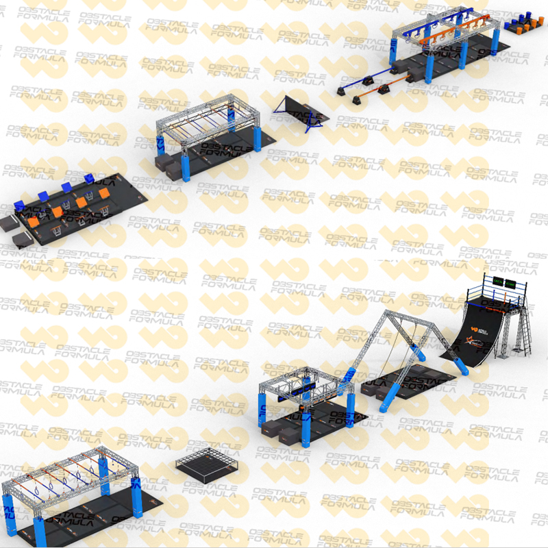 Modern Pentathlon/Adult 100m OCR Track Outdoor Ninja Warrior Parkour Obstacle Course