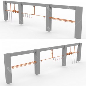 Custom Ninja Fitness Training Equipment Ninja Obstacle Course Indoor