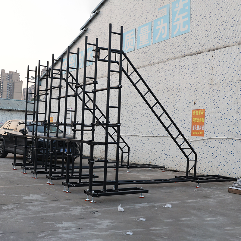Adjusted Height Led Screen Display Wall Ground Support Aluminum Truss Stack System Outdoor Led Panel Stand Back Frame