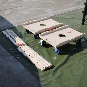 Portable Aluminum Stage Truss Trolley Adjustable Dolly Cart with Wheels for 290mm Aluminum Truss