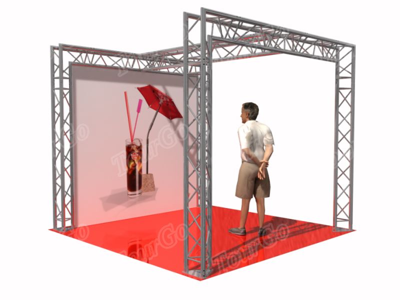 Tourgo Trade Show Display Truss/ 290x290mm Triangle Exhibition Booth Truss