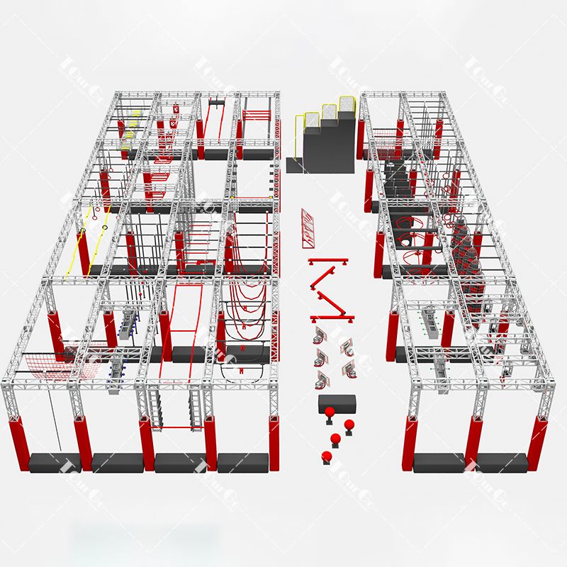 Adult Obstacle Course Ninja Warrior Park