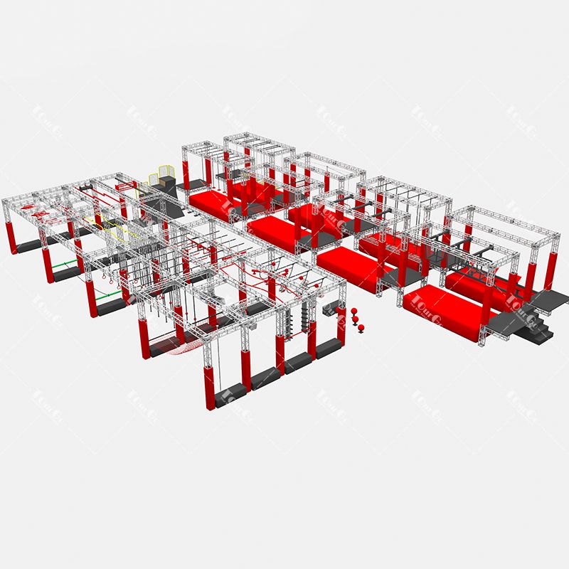 American Kids Obstacle Course Equipment Ninja Warrior