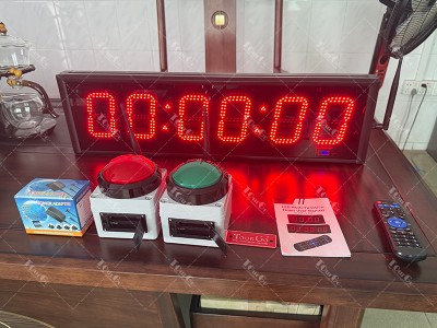 TourGo 6-Digit LED Digital Display Stopwatch Timer with Start/Stop Buttons for OCR Obstacle Course