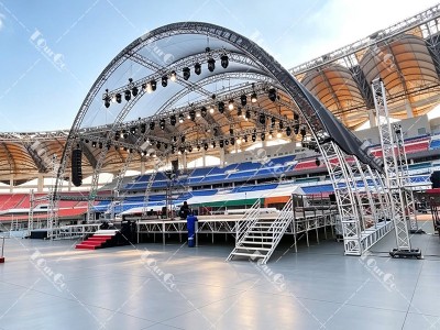 Why Choose TourGo Curved Roof Truss? Various Sizes for Stage Lighting & Live Performance