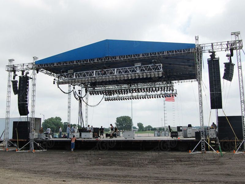 Tourgo Lightweight Aluminum Truss System Line Array Speaker Truss Concert Stage Roof Truss