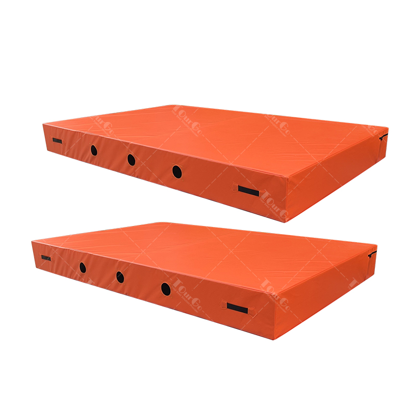 indoor ninja warrior obstacle course gym gymnastics tumbling safety landing crash mats
