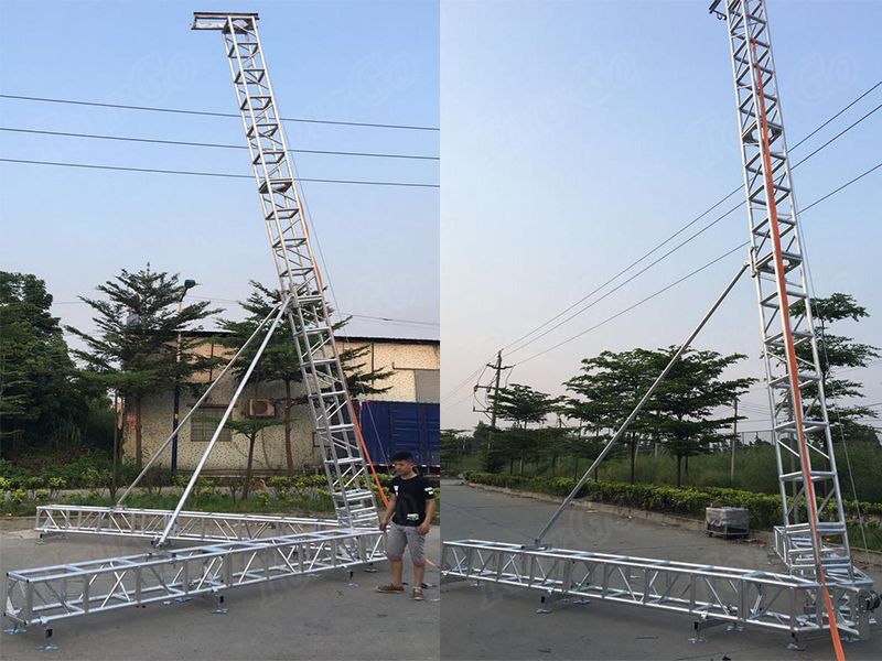 TourGo Aluminum Line Array Truss Lift Tower Stand for Sales