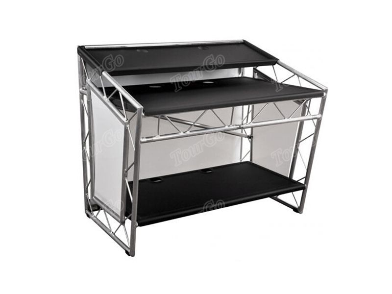 TourGo Portable DJ Table / DJ Booth Truss / Folding DJ Truss Stand on Sale