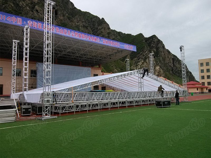 TourGo Event Aluminum Truss Bolt Truss Concert Event Truss with Stage