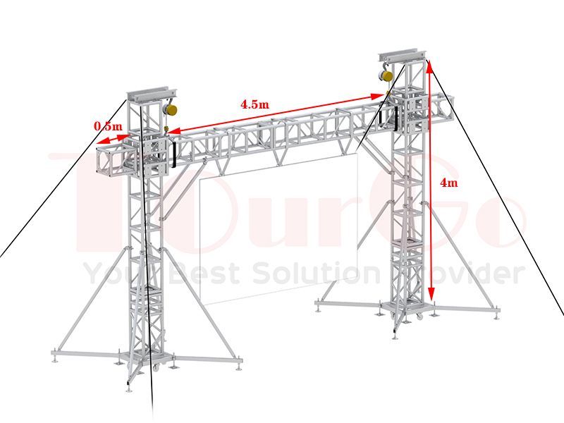 Outdoor Aluminum LED Truss with Hoist System