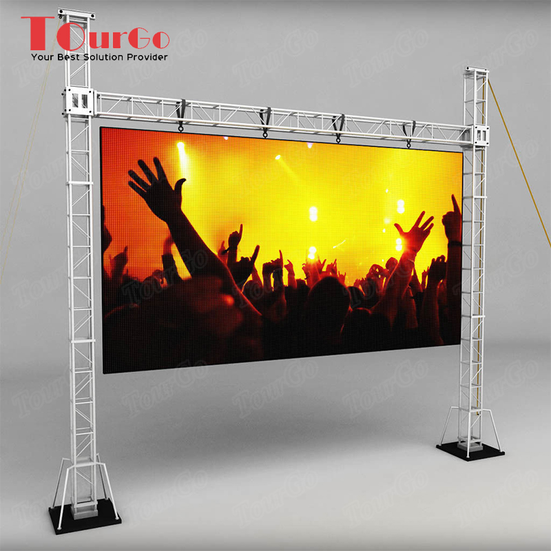 TourGo Top Sale and Nice Quality Outdoor LED Screen Structure / Aluminum Advertising LED Display Frame Truss