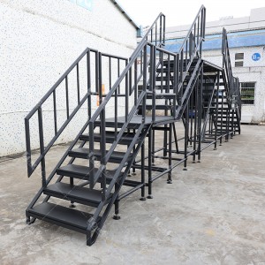 Custom All Black High Quality Portable Detachable Aluminum Event Concert Stage Platform Quick Assemble Truss Event Staging